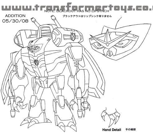 First images of Animated Rodimus, Strika, Blackout and spittor |  